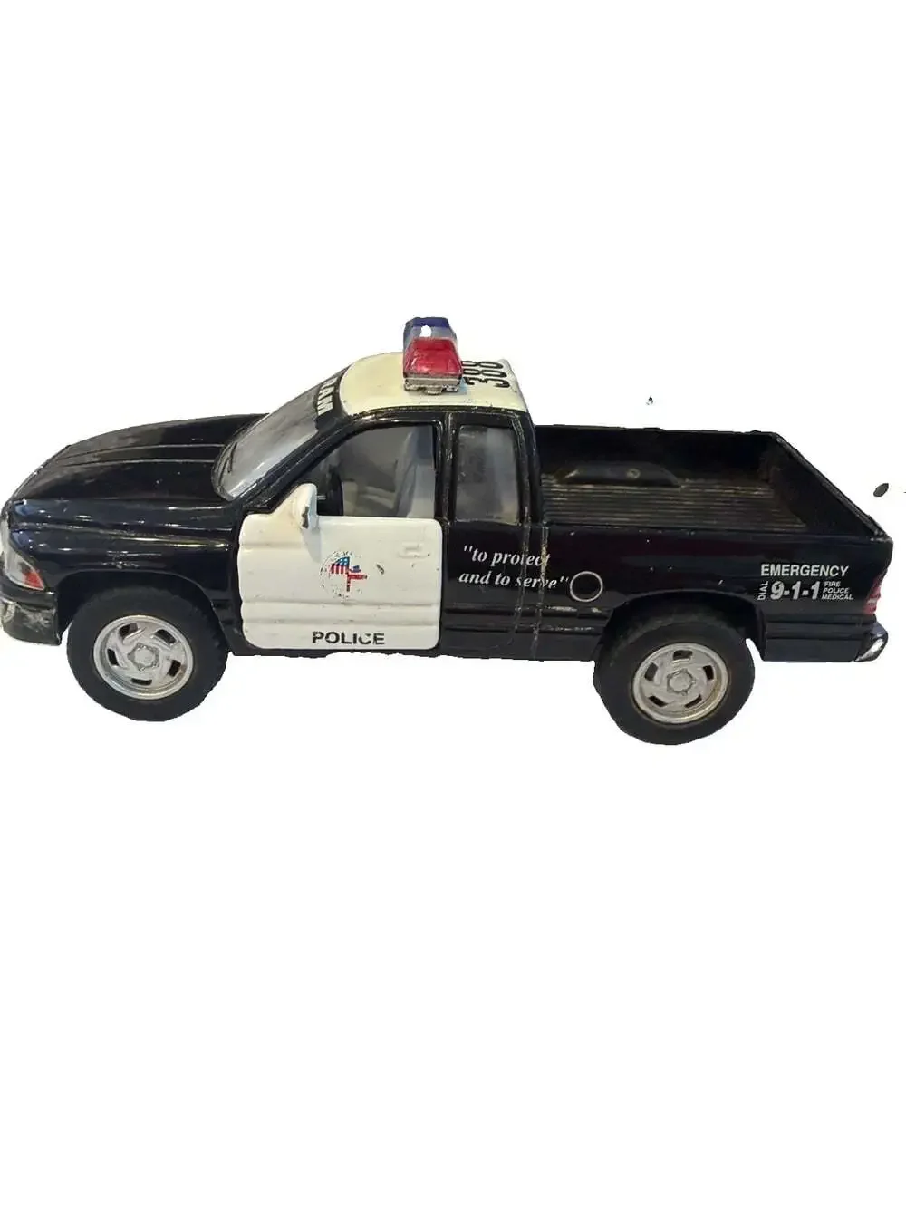 Kinsmart 2014 Dodge Ram 1500 Police Pickup Truck 5x2x1.5”